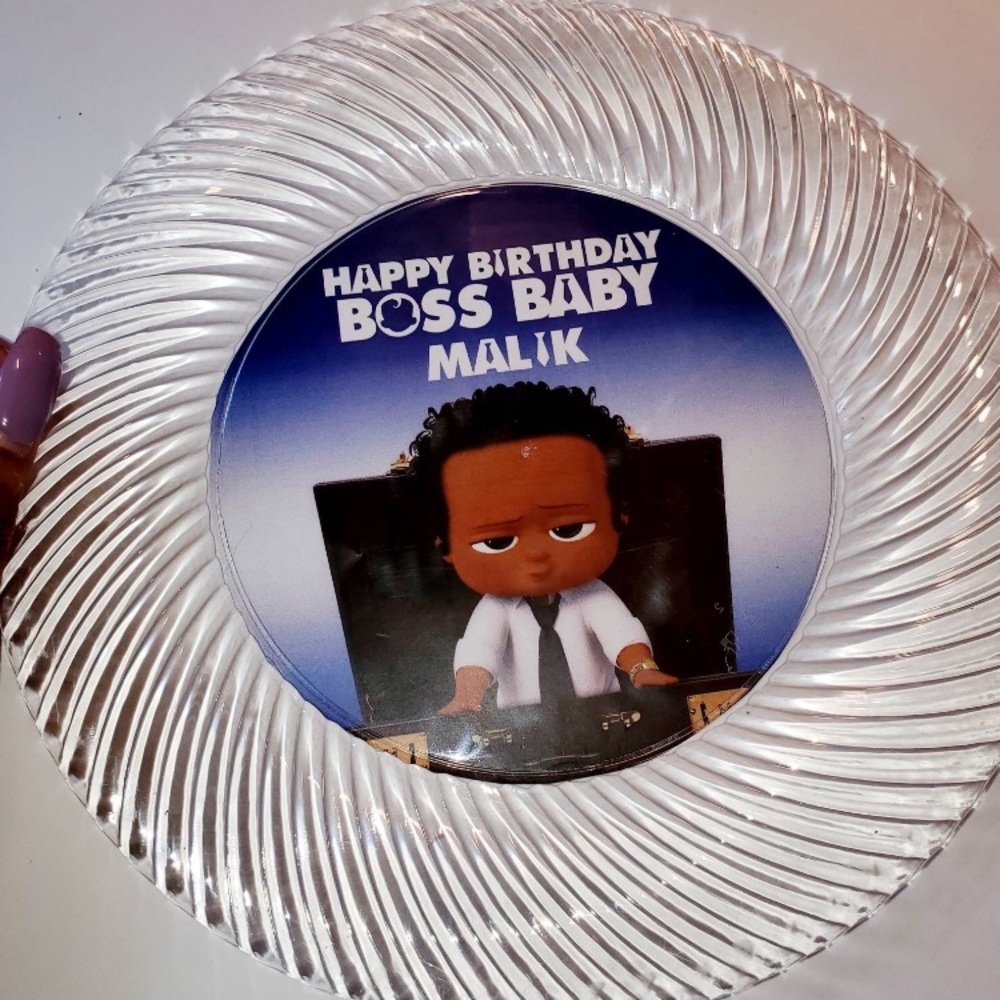 Personalized Boss Baby Party Plates